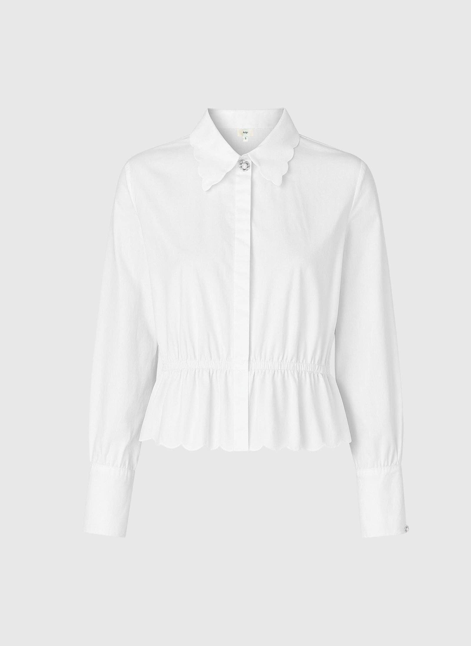 Elegantes Damen An'ge Paris Bluse "Sanama" Weiß - Image 5