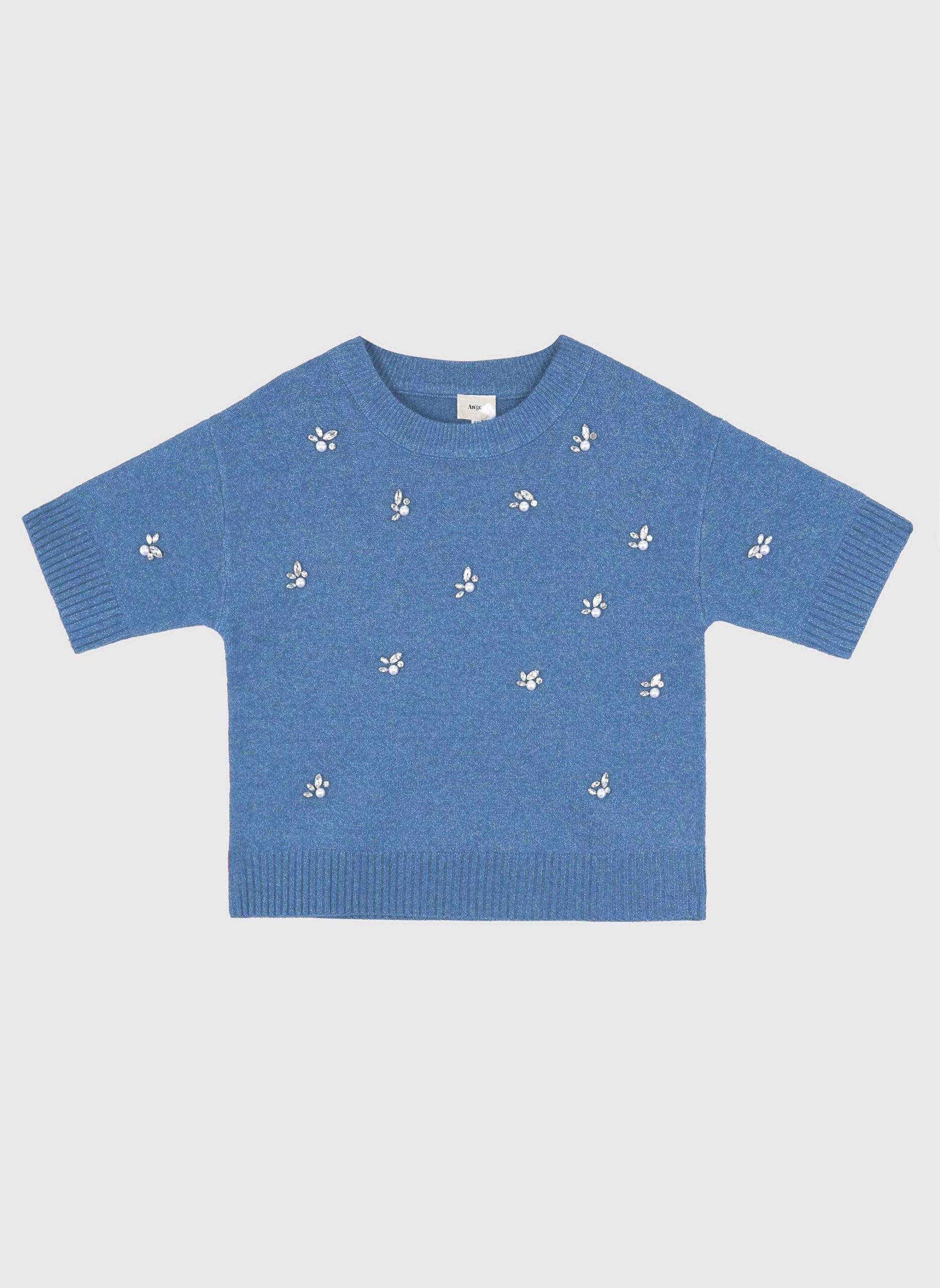 Elegantes Damen An'ge Paris Pullover "Nelida" in Blau - Image 2