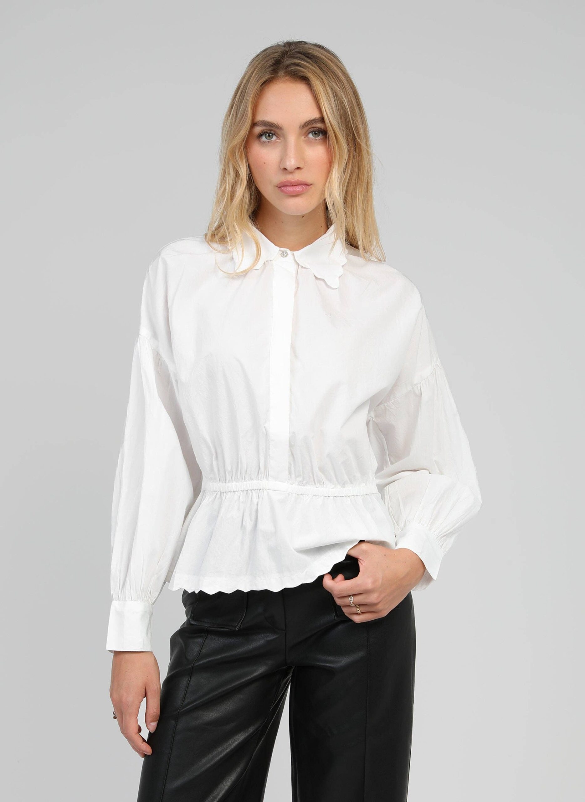Elegantes Damen An'ge Paris Bluse "Sanama" Weiß - Image 2